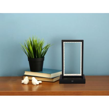 Globo - Lâmpada de mesa tátil LED regulável LED/3W/3,7V 2700K/4000K/6500K 1800 mAh USB preta