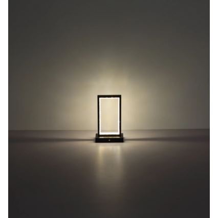 Globo - Lâmpada de mesa tátil LED regulável LED/3W/3,7V 2700K/4000K/6500K 1800 mAh USB preta