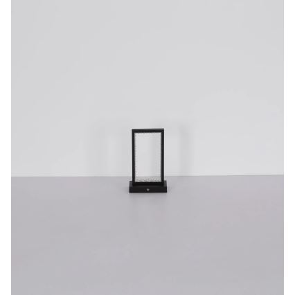 Globo - Lâmpada de mesa tátil LED regulável LED/3W/3,7V 2700K/4000K/6500K 1800 mAh USB preta