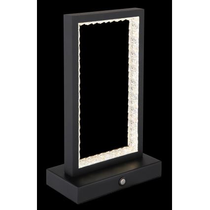 Globo - Lâmpada de mesa tátil LED regulável LED/3W/3,7V 2700K/4000K/6500K 1800 mAh USB preta