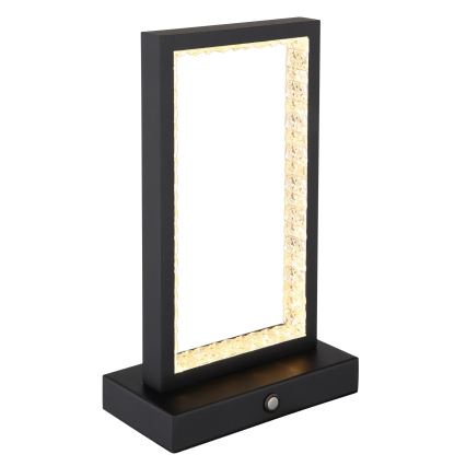 Globo - Lâmpada de mesa tátil LED regulável LED/3W/3,7V 2700K/4000K/6500K 1800 mAh USB preta