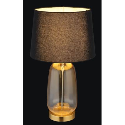 Globo - Candeeiro de mesa 1xE27/40W/230V preto/castanho