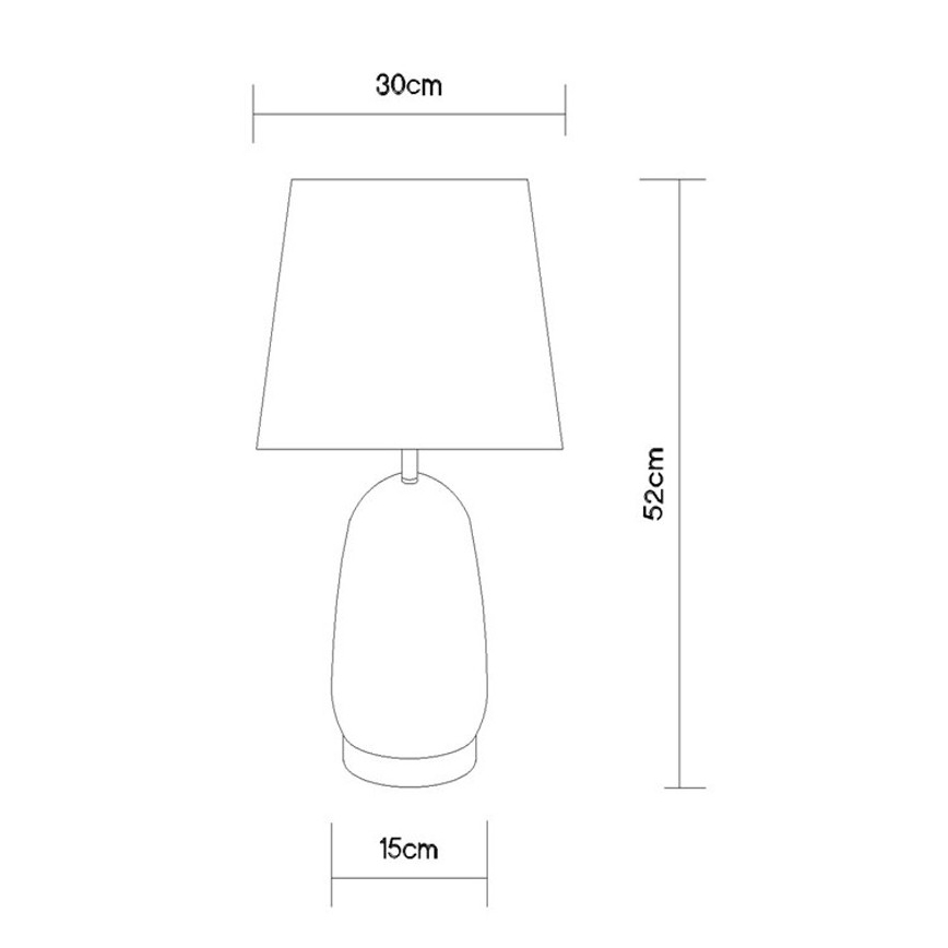 Globo - Candeeiro de mesa 1xE27/40W/230V preto/castanho