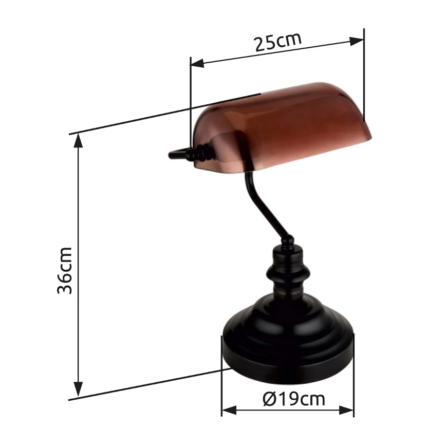 Globo - Candeeiro de mesa 1xE27/60W/230V