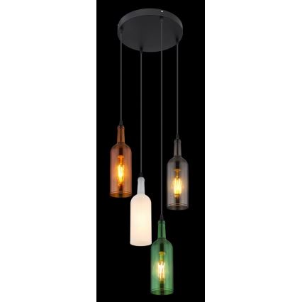 Globo - Candelabro suspenso 4xE27/8W/230V