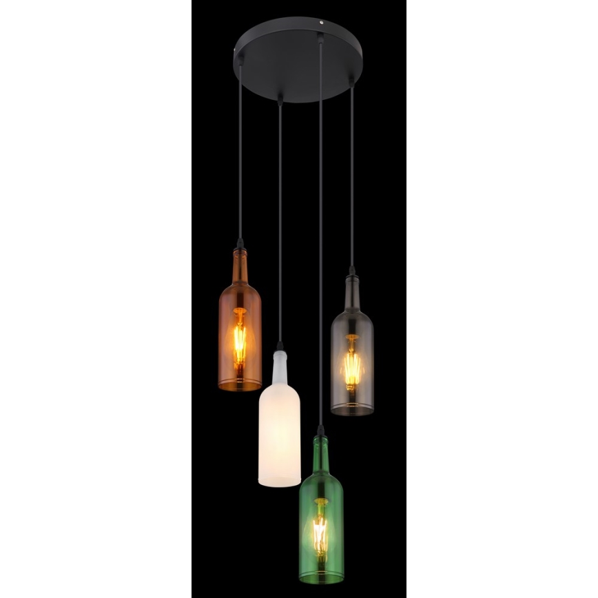 Globo - Candelabro suspenso 4xE27/8W/230V