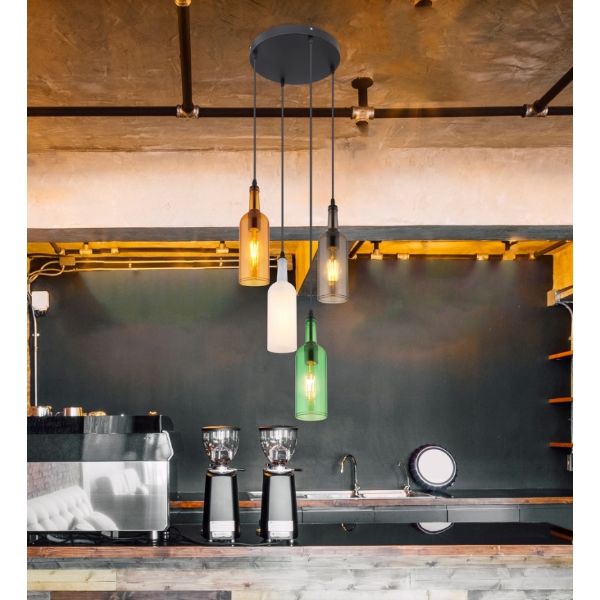 Globo - Candelabro suspenso 4xE27/8W/230V