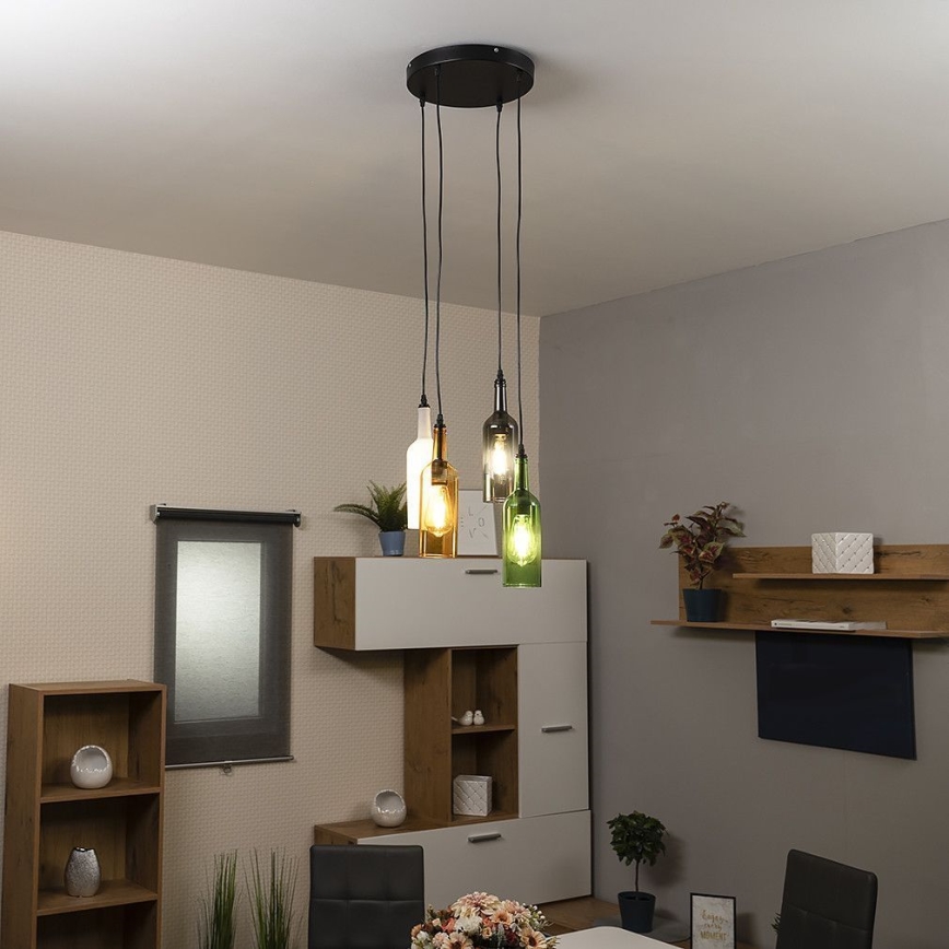 Globo - Candelabro suspenso 4xE27/8W/230V