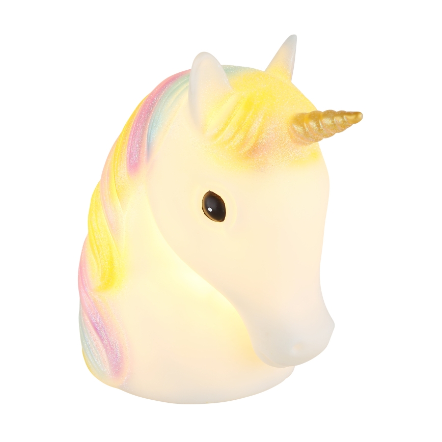 Globo - Luminária Noturna Infantil LED/1W/230/4,5V 3xAA Unicórnio