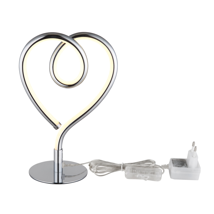 Globo - Candeeiro de mesa LED LED/6W/230V cromado brilhante