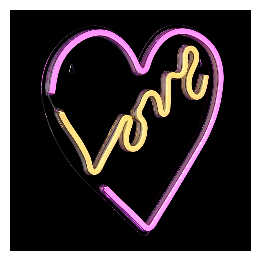 Globo - Decoração de parede LED Neon LED/3W/USB coração