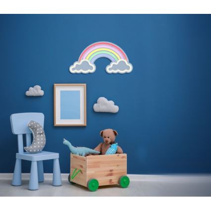 Globo - Decoração de parede LED Neon LED/3W/USB arco-íris