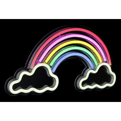 Globo - Decoração de parede LED Neon LED/3W/USB arco-íris