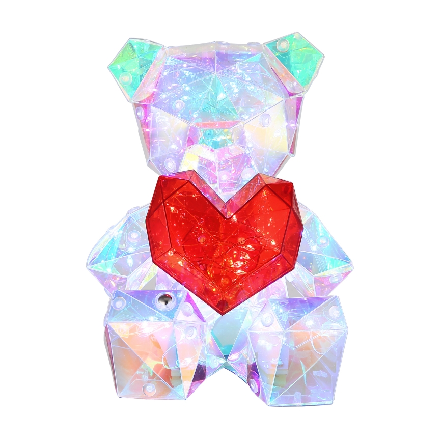 Globo - Decoração de mesa recarregável LED dimmerizável LED/3W/5V 1200 mAh urso