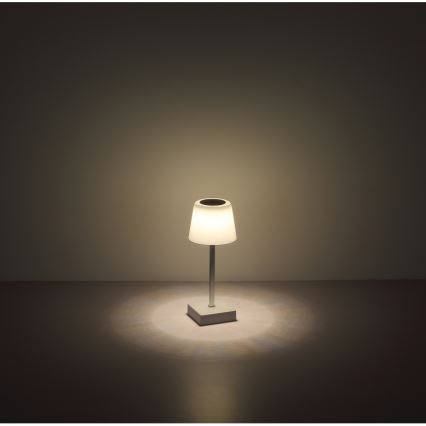 Globo - Lâmpada de mesa tátil LED regulável LED/2W/5V 3000/4500/6500K 800 mAh bege