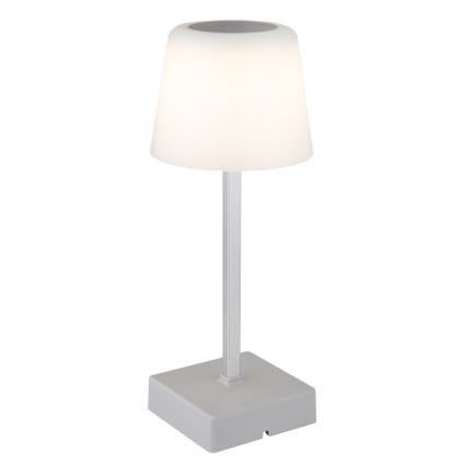 Globo - Lâmpada de mesa tátil LED regulável LED/2W/5V 3000/4500/6500K 800 mAh prateada