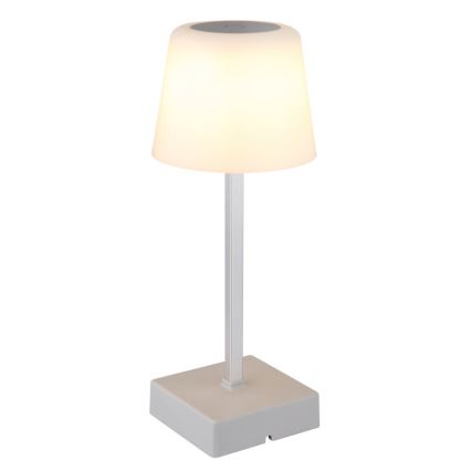 Globo - Lâmpada de mesa tátil LED regulável LED/2W/5V 3000/4500/6500K 800 mAh prateada