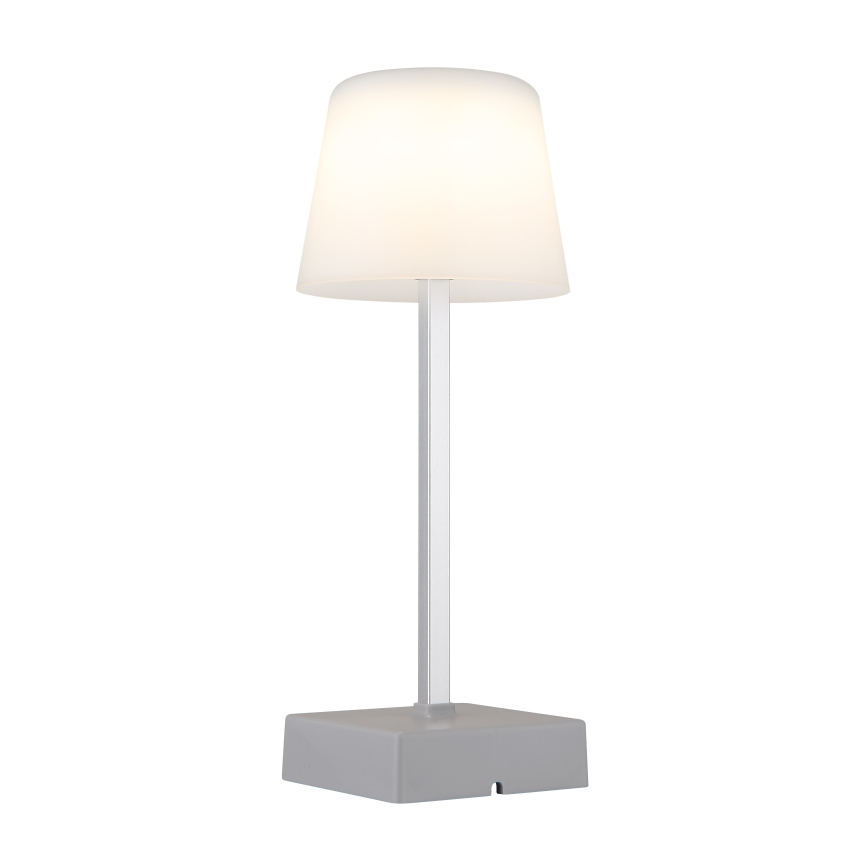 Globo - Lâmpada de mesa tátil LED regulável LED/2W/5V 3000/4500/6500K 800 mAh prateada