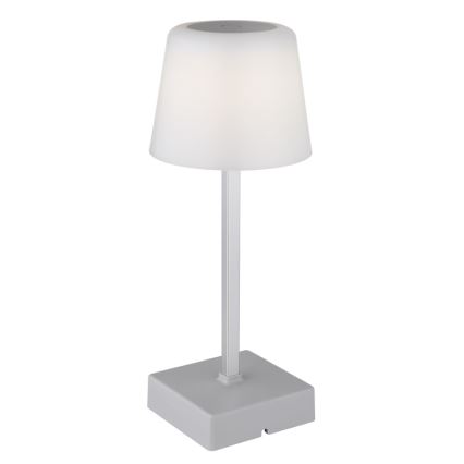 Globo - Lâmpada de mesa tátil LED regulável LED/2W/5V 3000/4500/6500K 800 mAh prateada