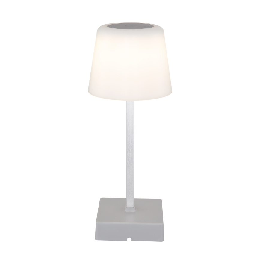 Globo - Lâmpada de mesa tátil LED regulável LED/2W/5V 3000/4500/6500K 800 mAh prateada