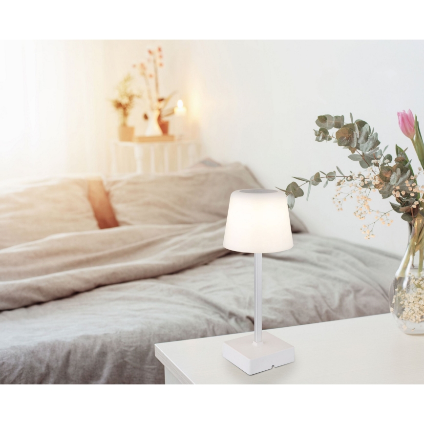 Globo - Lâmpada de mesa LED tátil dimmerizável LED/2W/5V 3000/4500/6500K 800 mAh branca