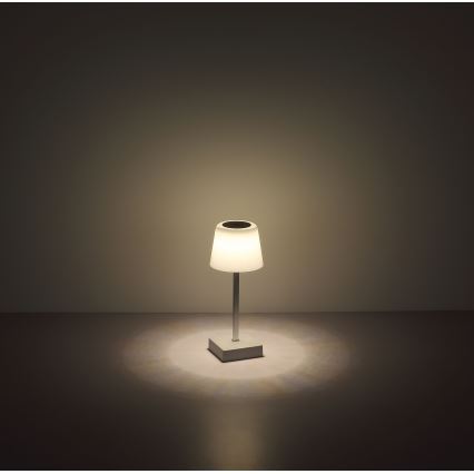 Globo - Lâmpada de mesa LED tátil dimmerizável LED/2W/5V 3000/4500/6500K 800 mAh branca