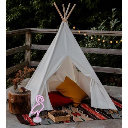 Globo - Decoração de mesa LED Neon LED/2W/3xAA flamingo