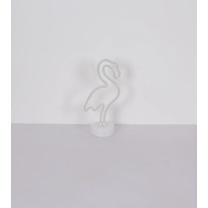 Globo - Decoração de mesa LED Neon LED/2W/3xAA flamingo