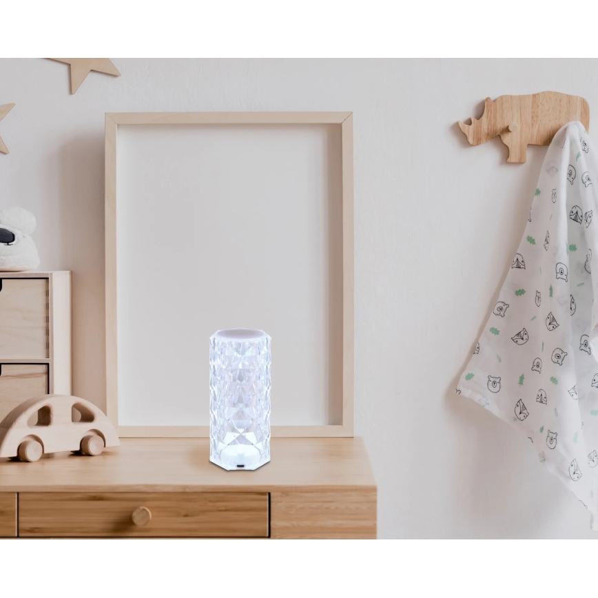 Globo - Lâmpada de mesa recarregável LED RGB com toque LED/0,6W/3,7V 500mAh