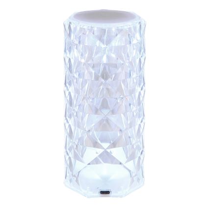 Globo - Lâmpada de mesa recarregável LED RGB com toque LED/0,6W/3,7V 500mAh