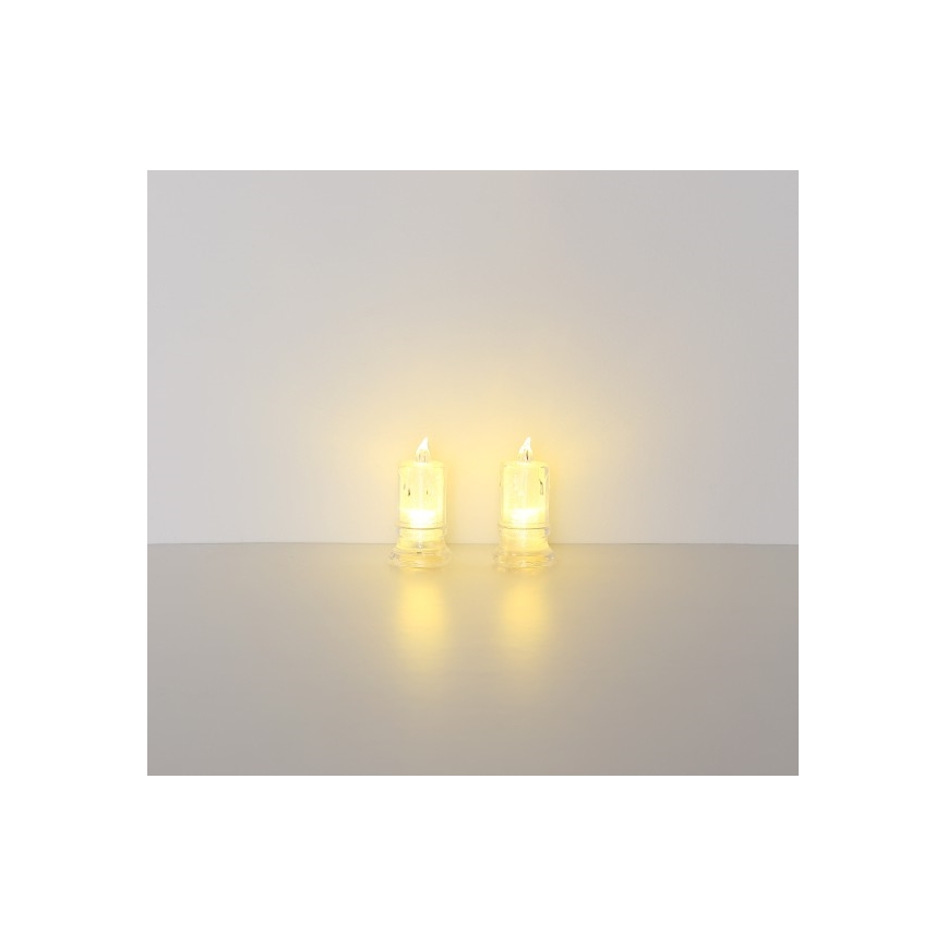 Globo - CONJUNTO 2x Vela LED LED/0,25W/3xLR1130