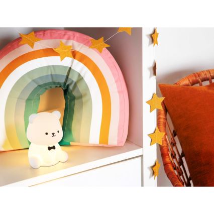 Globo - Luz noturna infantil recarregável LED RGBW regulável LED/1W/5V 1200 mAh urso