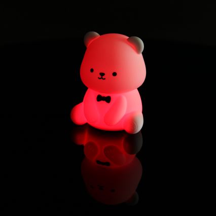 Globo - Luz noturna infantil recarregável LED RGBW regulável LED/1W/5V 1200 mAh urso