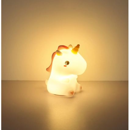 Globo - Luz noturna infantil recarregável LED RGBW dimerizável LED/1,5W/5V 1200 mAh unicórnio