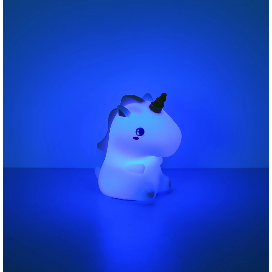 Globo - Luz noturna infantil recarregável LED RGBW dimerizável LED/1,5W/5V 1200 mAh unicórnio