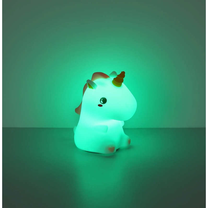 Globo - Luz noturna infantil recarregável LED RGBW dimerizável LED/1,5W/5V 1200 mAh unicórnio