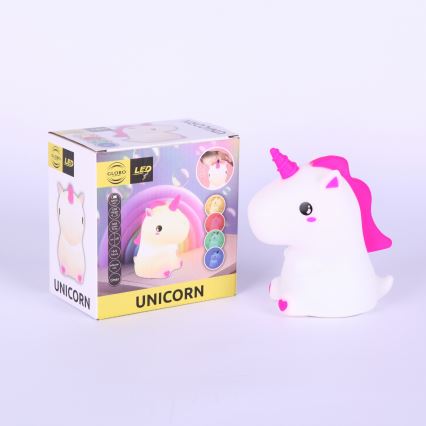 Globo - Luz noturna infantil recarregável LED RGBW dimerizável LED/1,5W/5V 1200 mAh unicórnio