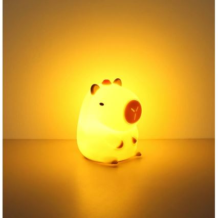 Globo - LED RGBW Luz noturna infantil recarregável dimerizável LED/1,5W/5V 1200 mAh capivara