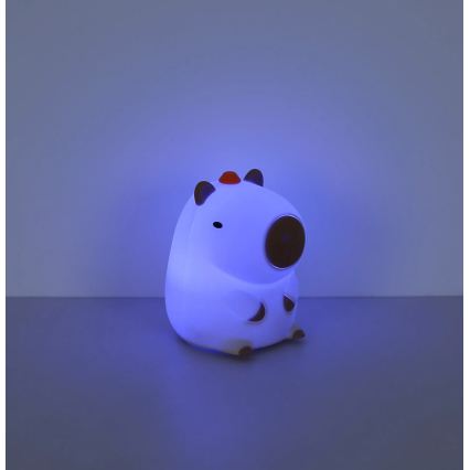 Globo - LED RGBW Luz noturna infantil recarregável dimerizável LED/1,5W/5V 1200 mAh capivara