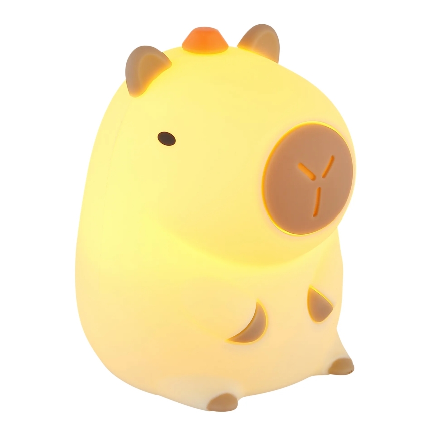 Globo - LED RGBW Luz noturna infantil recarregável dimerizável LED/1,5W/5V 1200 mAh capivara