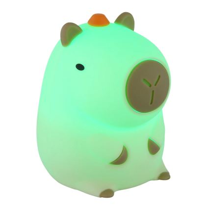 Globo - LED RGBW Luz noturna infantil recarregável dimerizável LED/1,5W/5V 1200 mAh capivara