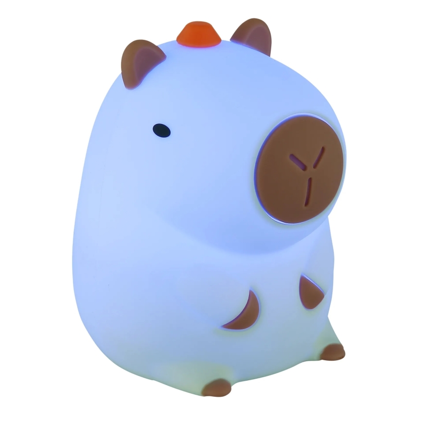 Globo - LED RGBW Luz noturna infantil recarregável dimerizável LED/1,5W/5V 1200 mAh capivara