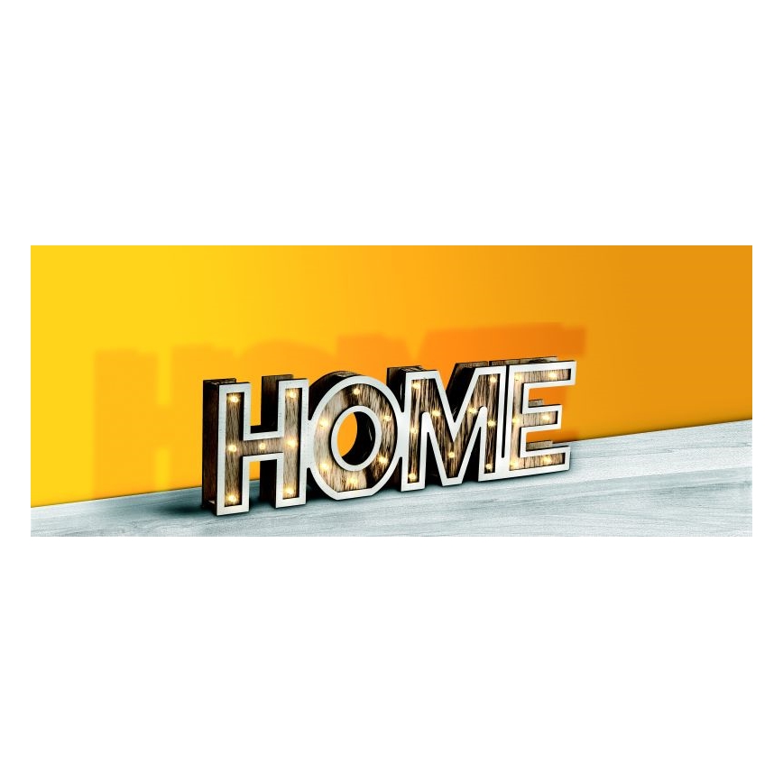 Globo - Candeeiro de mesa LED 28xLED/0,06W/3xAA álamo