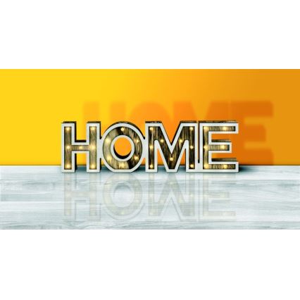 Globo - Candeeiro de mesa LED 28xLED/0,06W/3xAA álamo