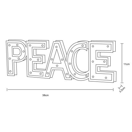 Globo - LED Decoração 29xLED/0,06W/3xAA álamo