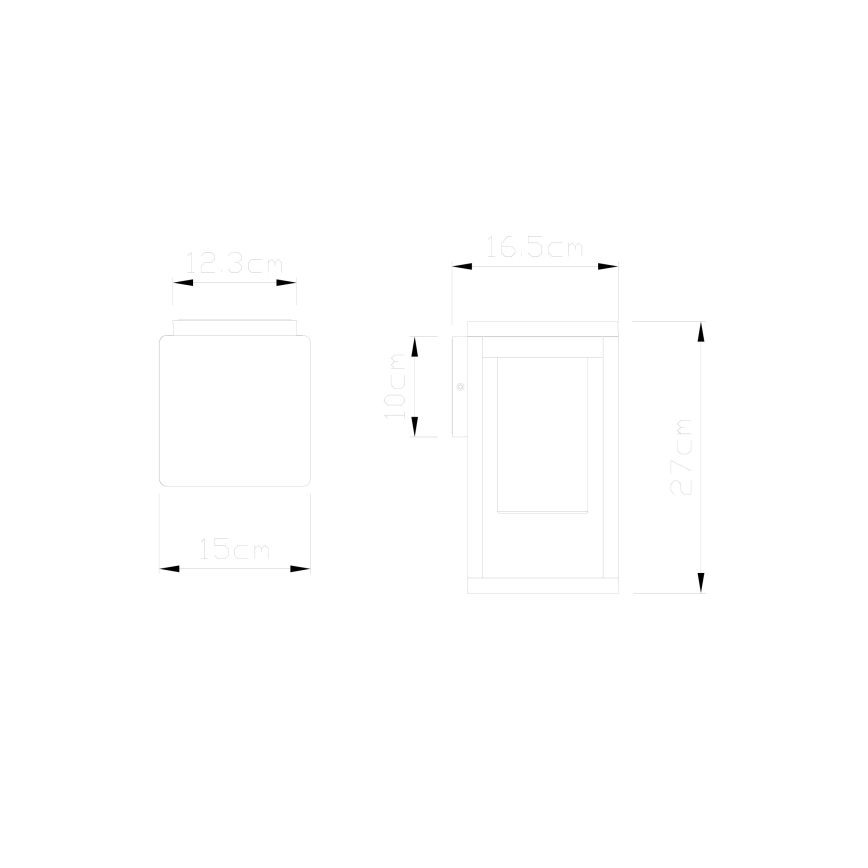 Globo - Iluminação de parede exterior 1xE27/40W/230V IP44