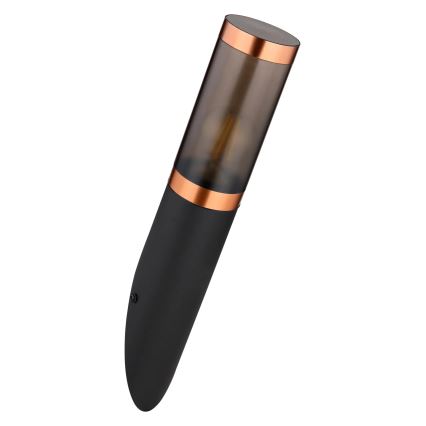 Globo - Iluminação de parede exterior 1xE27/23W/230V IP44 preto/cobre