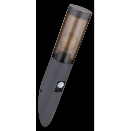 Globo - Iluminação de parede exterior com sensor 1xE27/15W/230V IP44