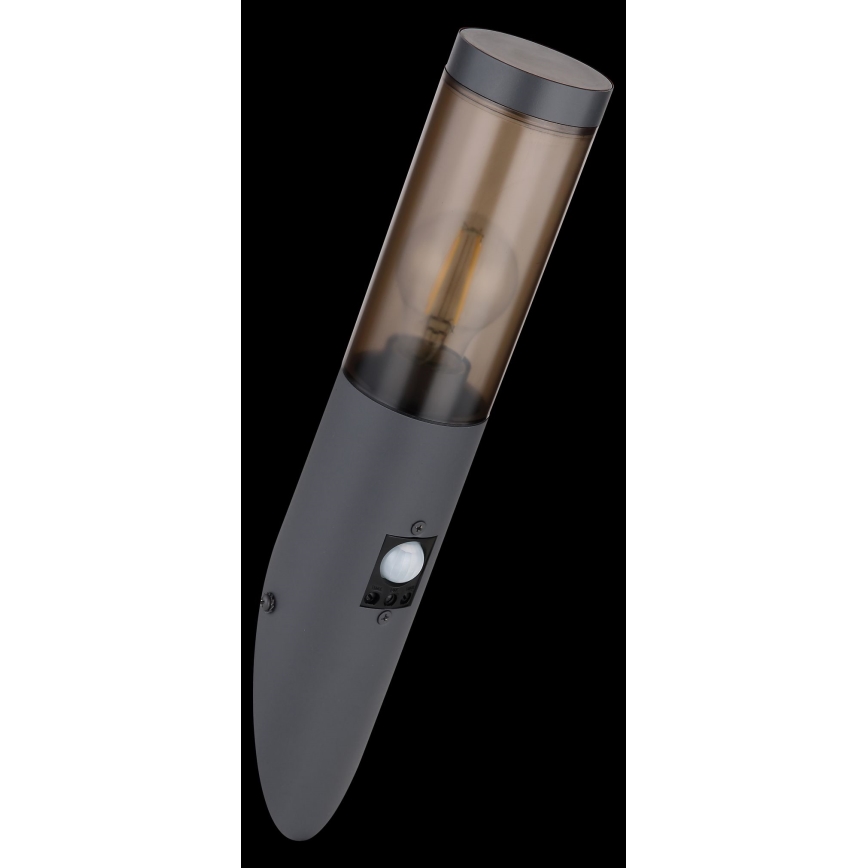 Globo - Iluminação de parede exterior com sensor 1xE27/15W/230V IP44