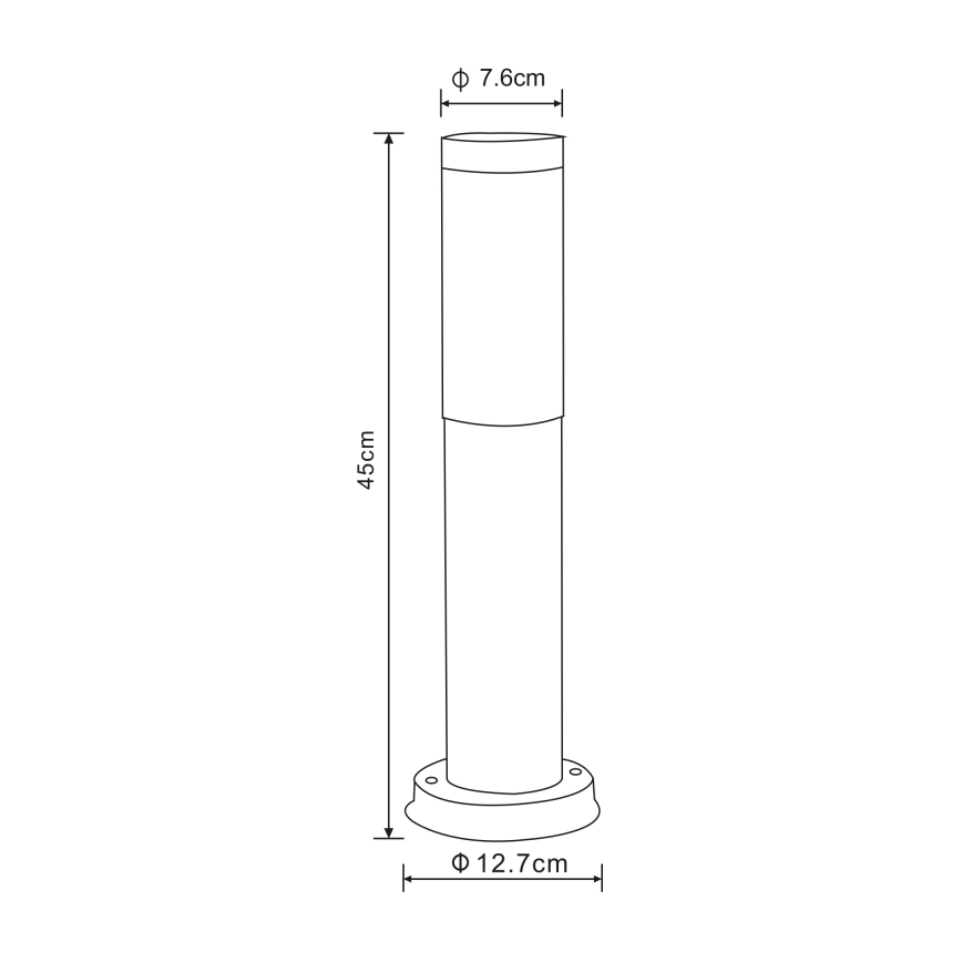 Globo - Luminária exterior 1xE27/23W/230V 45 cm IP44